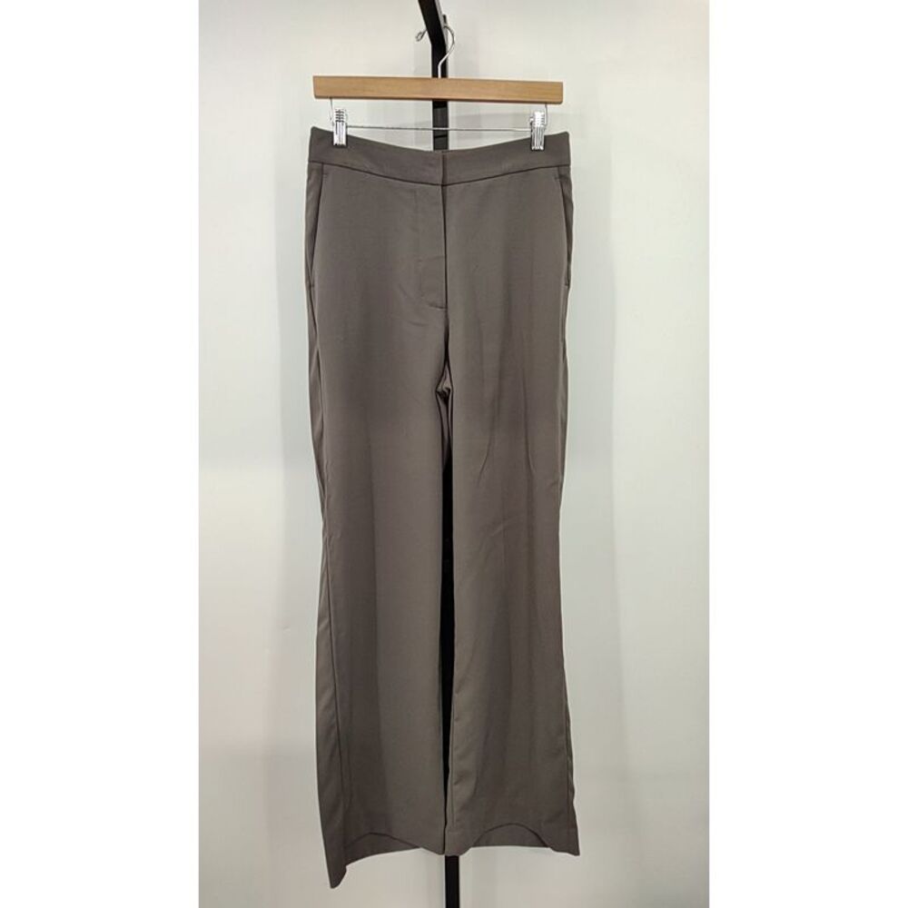 Quince Women Stretch Crepe Classic Trouser Pants Overcast Grey 10